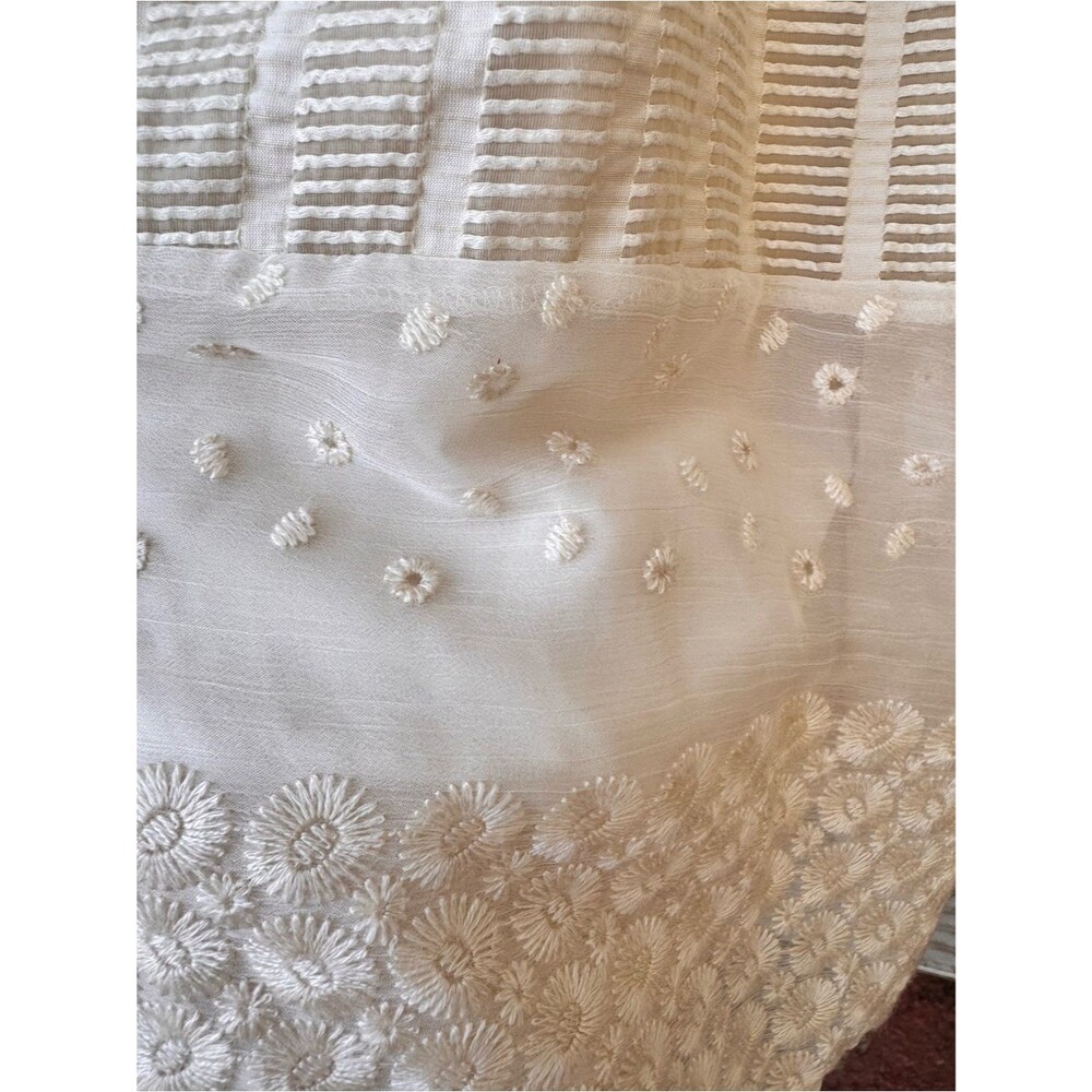 Anthropologie Moulinette Soeurs Poema Lace Dress Cream Ivory Midi Fit Flare 10 - Picture 6 of 8